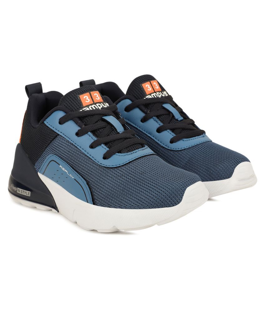     			Campus Unisex Kidos-K Blue Running Shoes