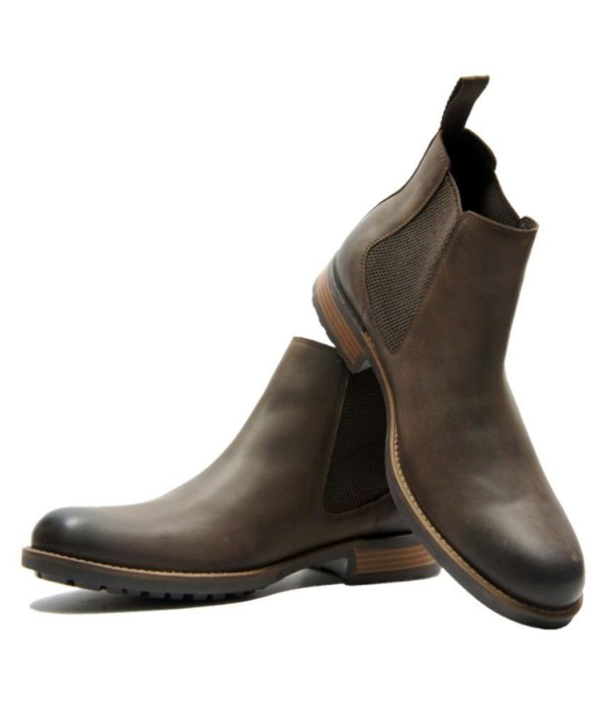 Hx London Brown Chelsea boot - Buy Hx London Brown Chelsea boot Online ...