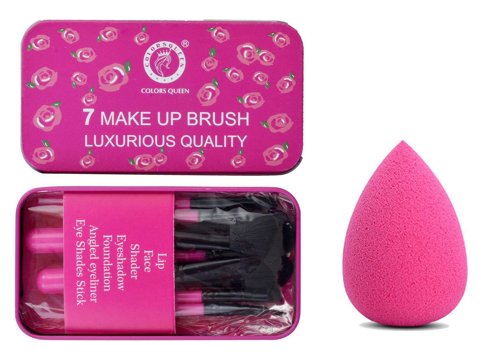     			Colors Queen Natural Concealer Brush,Foundation Brush,Blusher Brush 7 Pcs 50 g