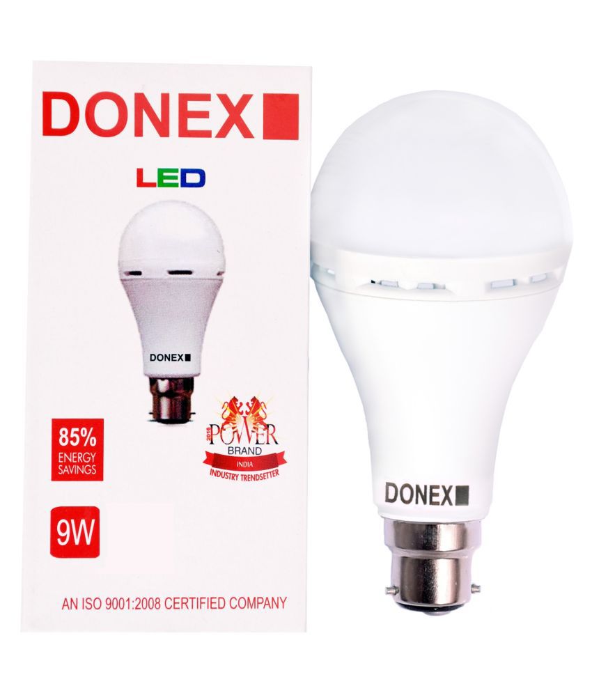 Donex 9W Emergency Light White - Pack of 1