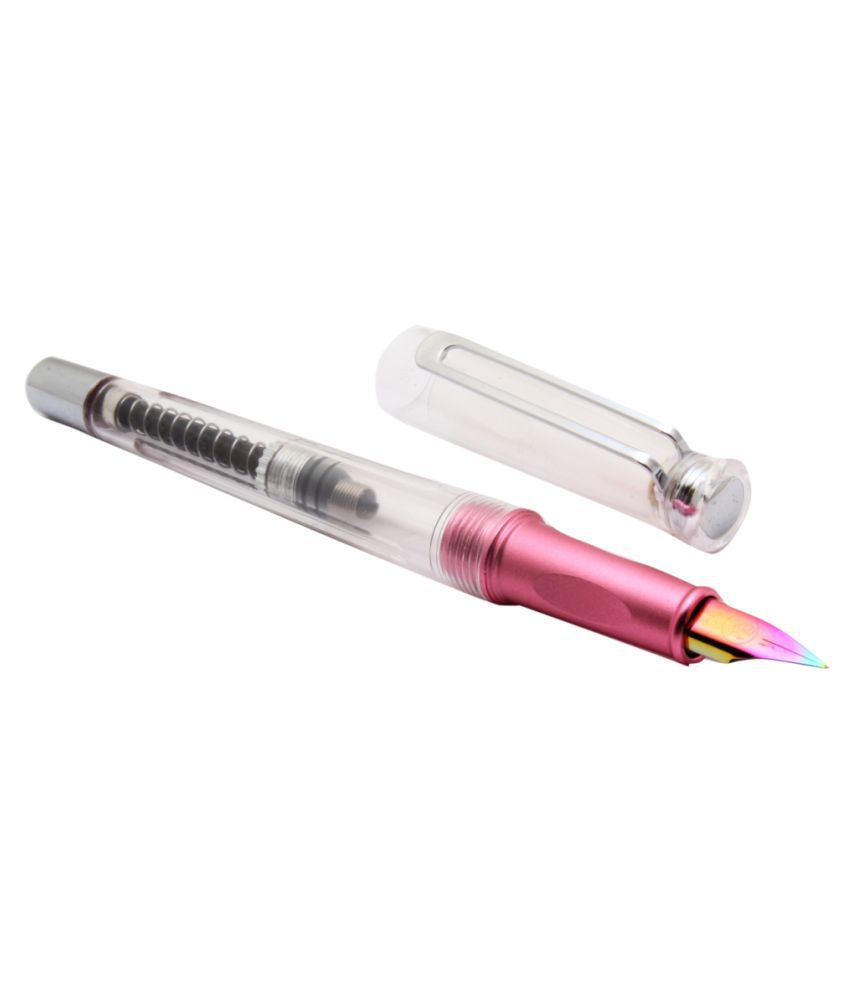 Exclusive Sailstar Demonstrator Fountain Pen With Spring Loaded Converter - Pink