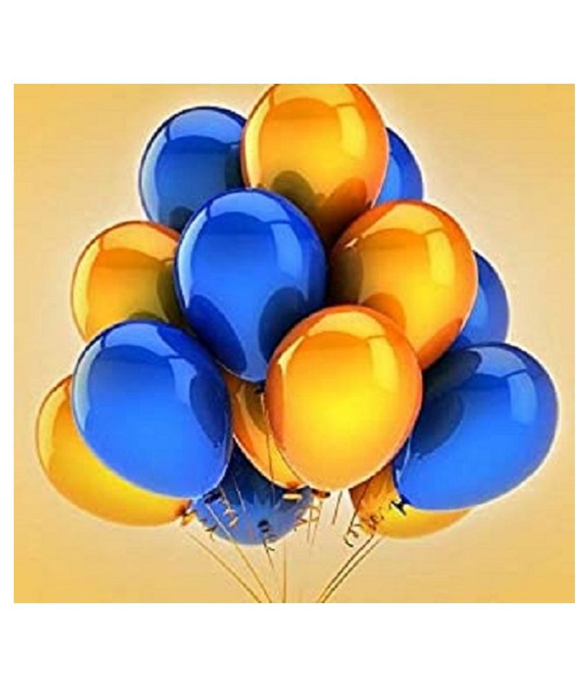     			GNGS Pack of 50 (Blue & Golden) Party Balloons for Decorations