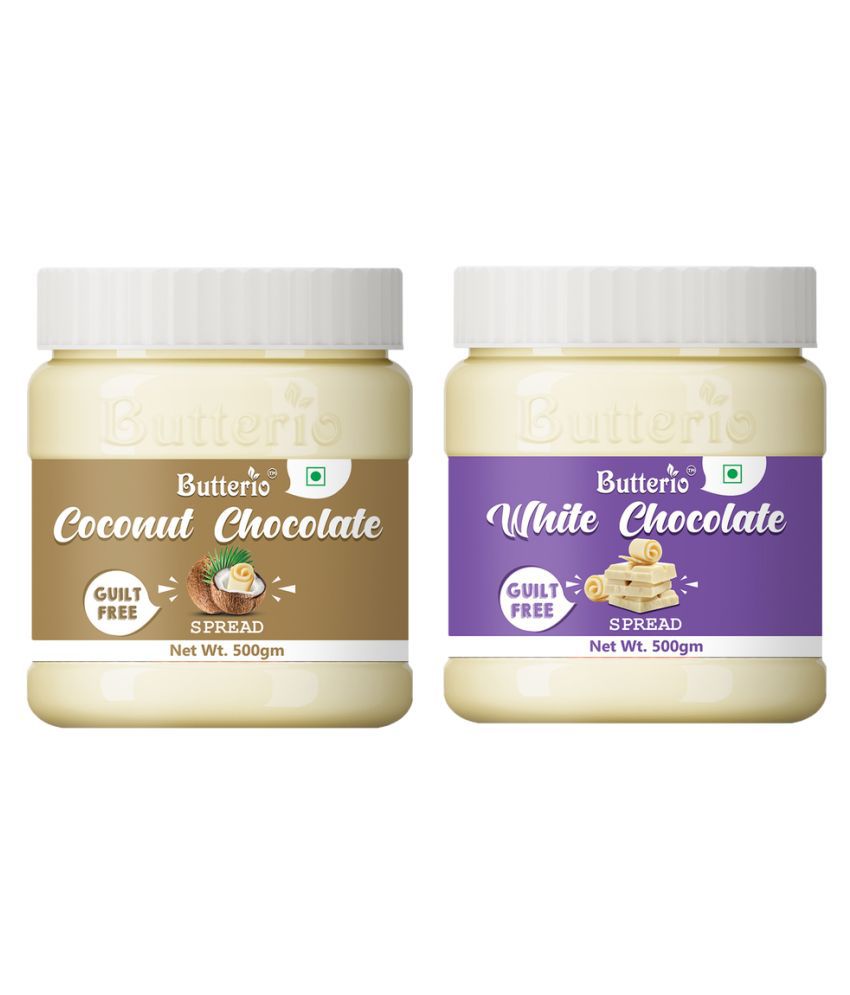 BUTTERIO FOOD & BEVERAGES coconut & chocolate Spread 500 g Pack of 2