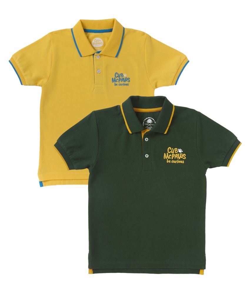     			Cub McPaws Pack of 2 Half Sleeves Polo for Boys |4-12Y|