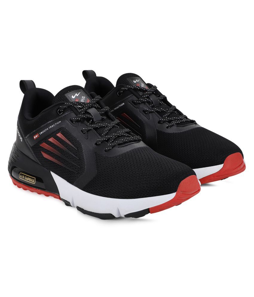     			Campus ATTRACTION Black Running Shoes