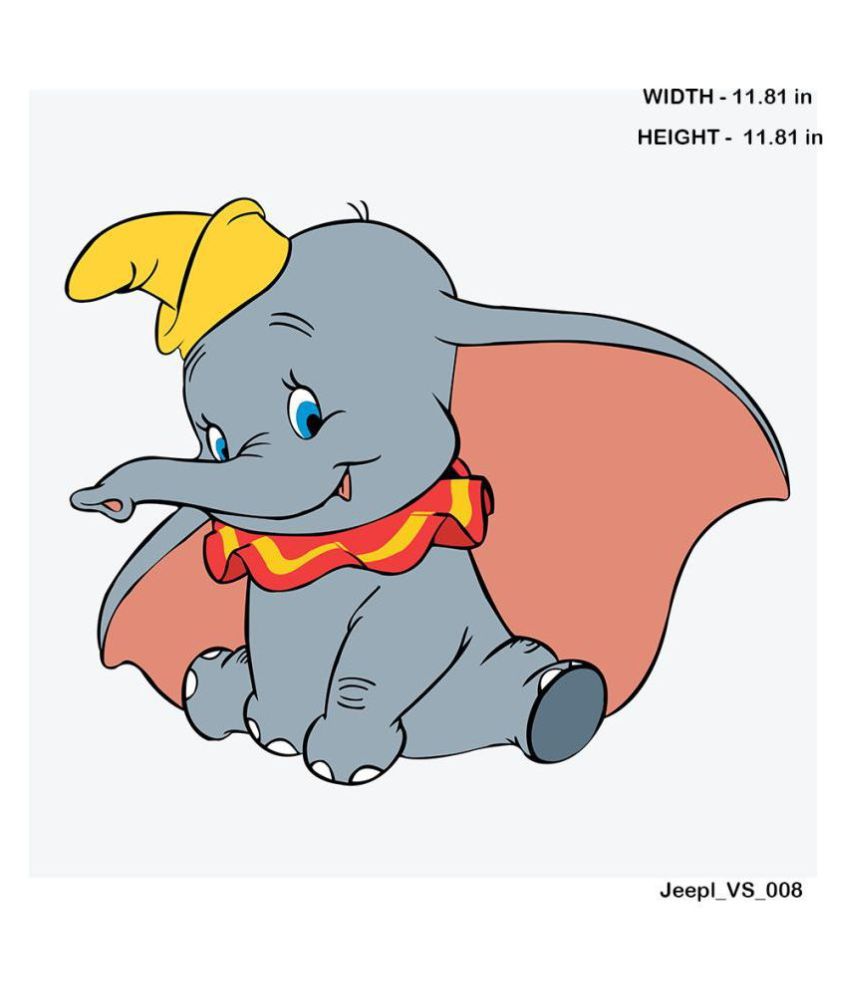 JEEPL ELEPHANT Cartoon Characters Sticker ( 30 x 30 cms ) - Buy JEEPL ELEPHANT  Cartoon Characters Sticker ( 30 x 30 cms ) Online at Best Prices in India  on Snapdeal