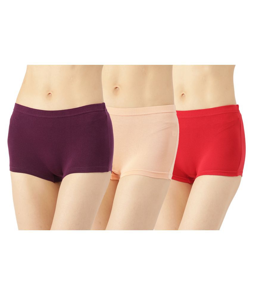     			Leading Lady Cotton Boy Shorts - Pack of 3