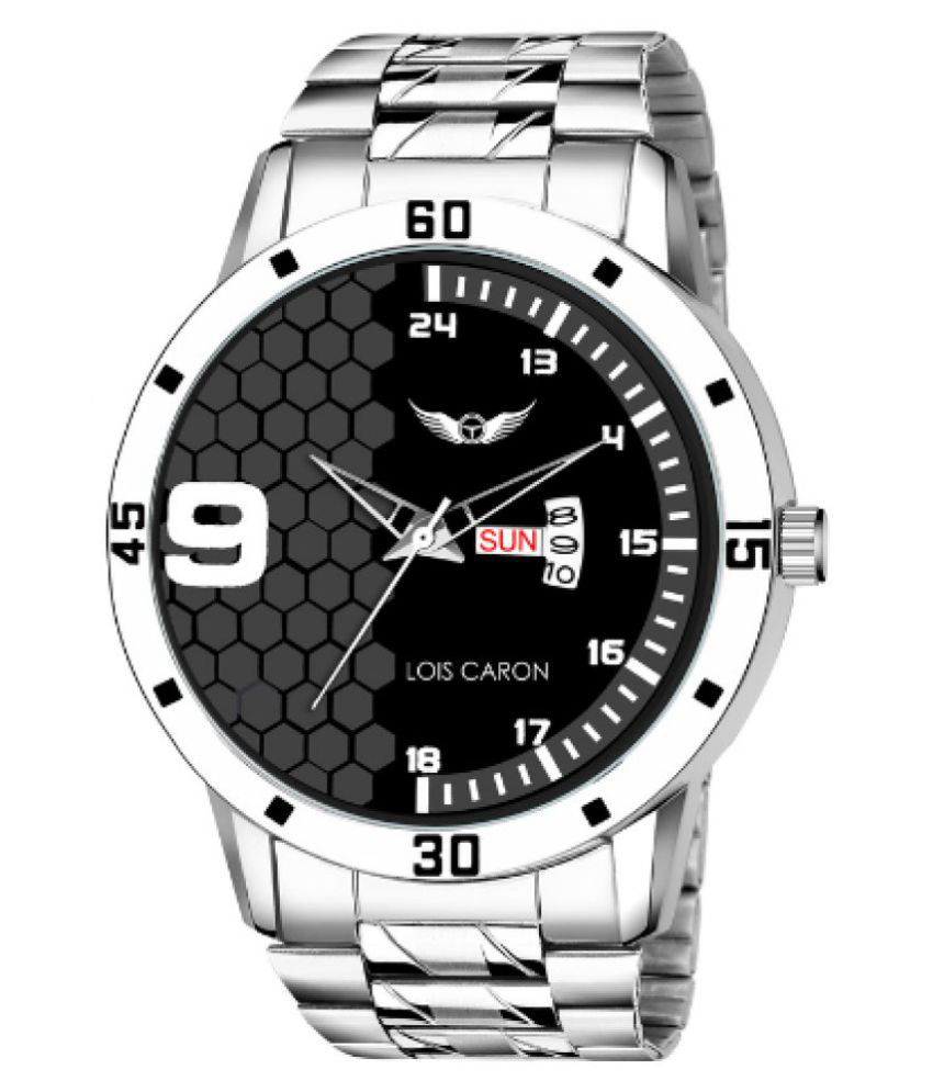     			Lois Caron LCS-8271 Stainless Steel Analog Men's Watch