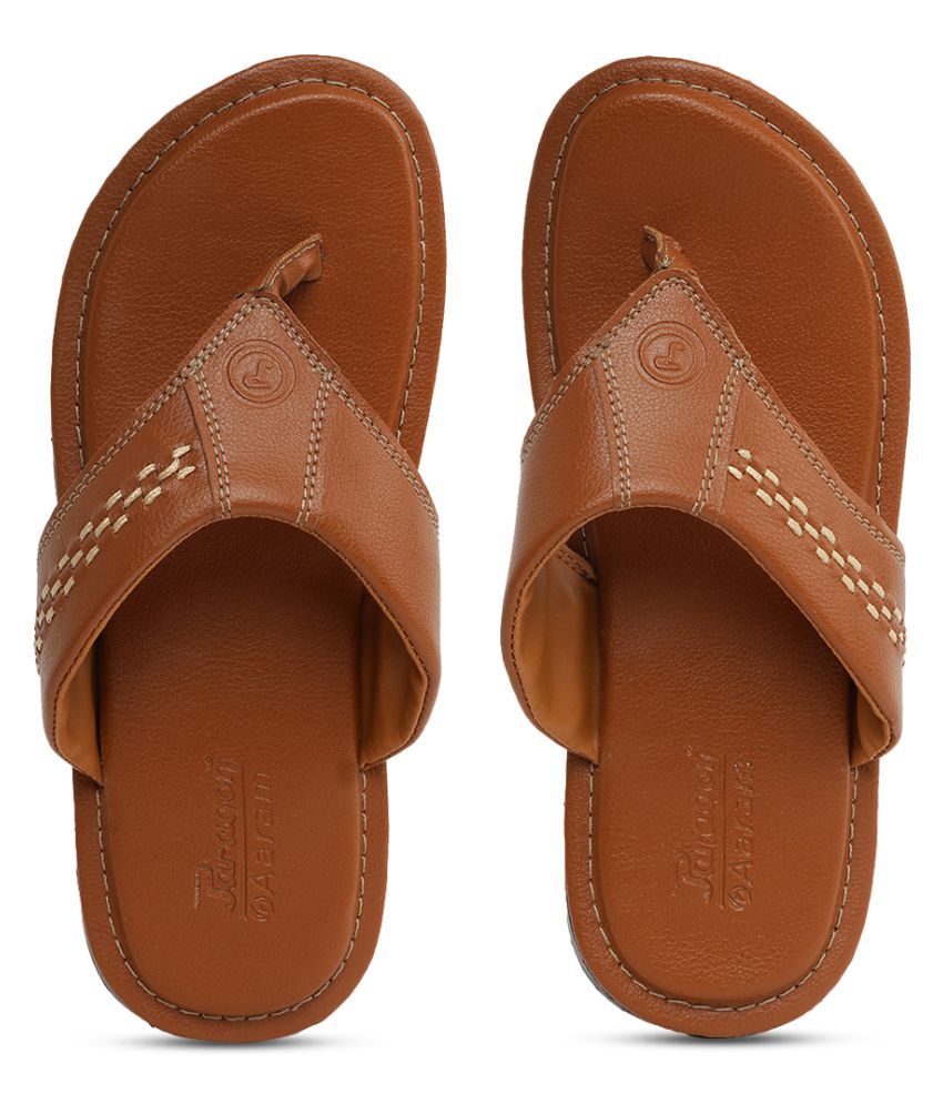     			Paragon Tan Flip Flops