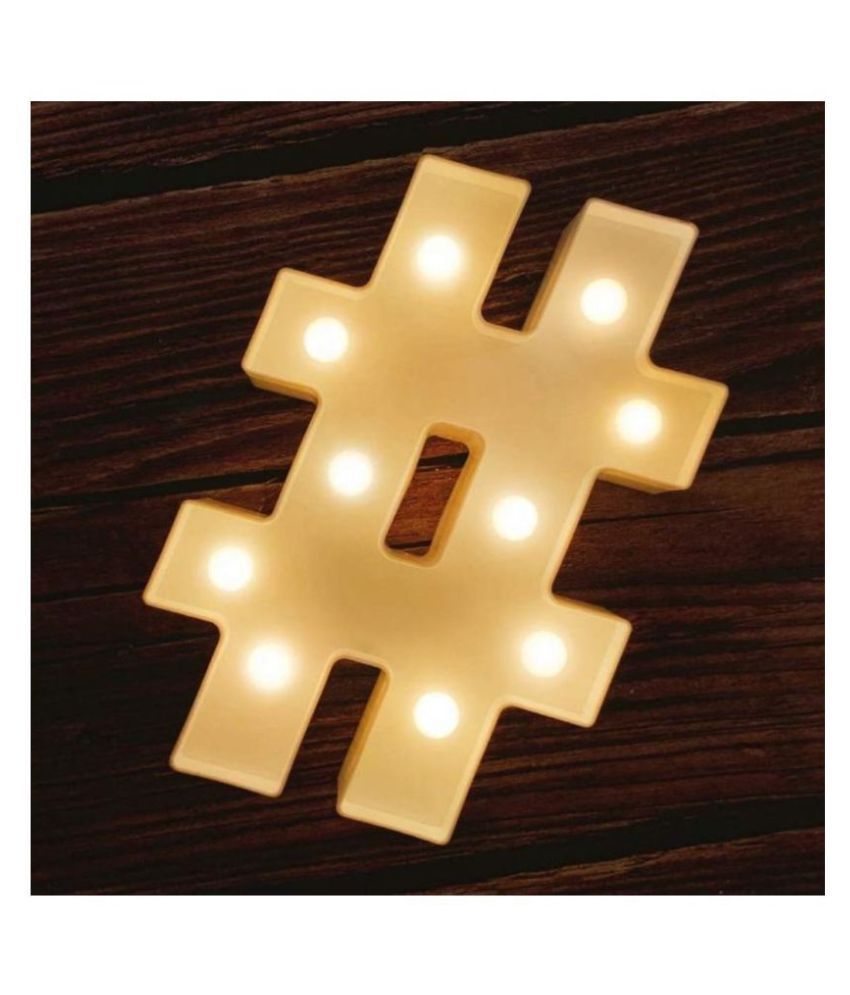     			MIRADH LED Marquee letter Lights, Sign- # LED Strips Yellow