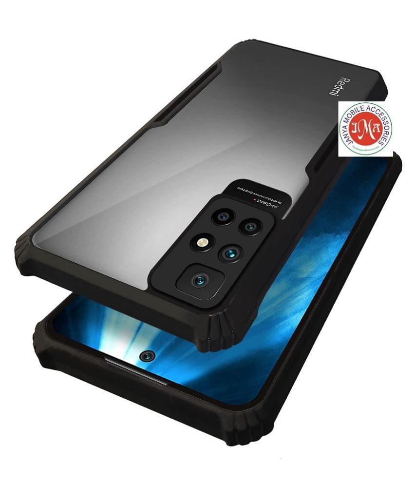    			MI Redmi 10 Prime Shock Proof Case JMA - Transparent Hybrid TPU Bumper Case
