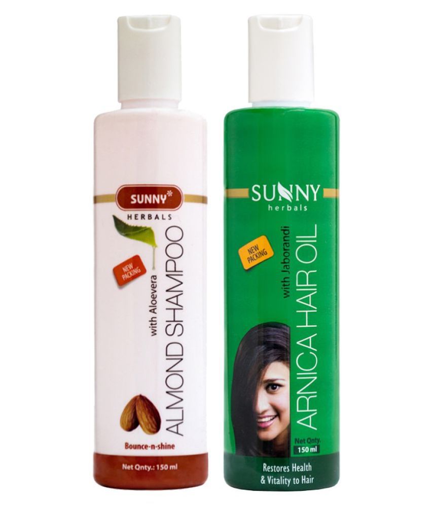     			SUNNY HERBALS Arnica Hair Oil 150 mL & Almond Shampoo 150 mL