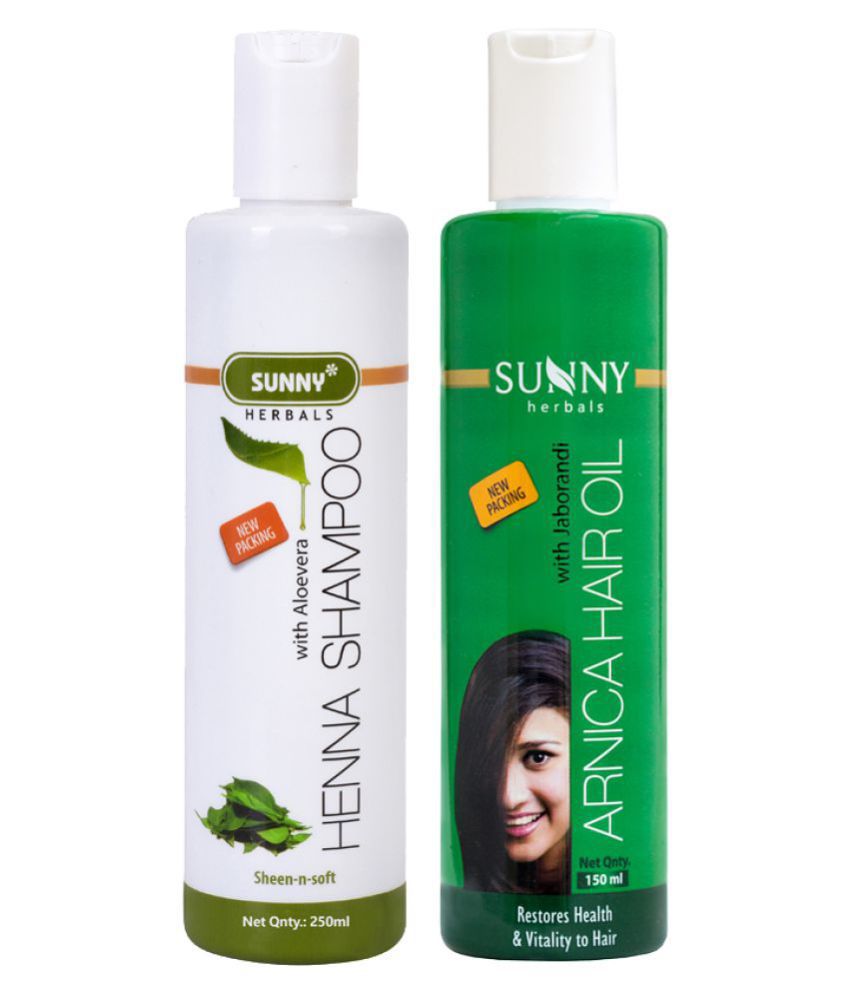     			SUNNY HERBALS Arnica Hair Oil 150 mL & Henna Shampoo 250 mL