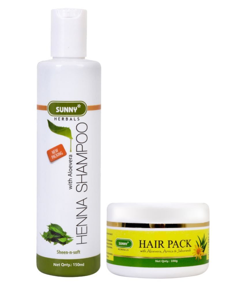     			SUNNY HERBALS Hair Pack 100 gm & Henna Shampoo 150 mL