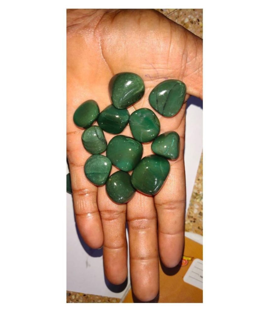     			Green Jade Natural Agate Tumble Stone ( 100 G )