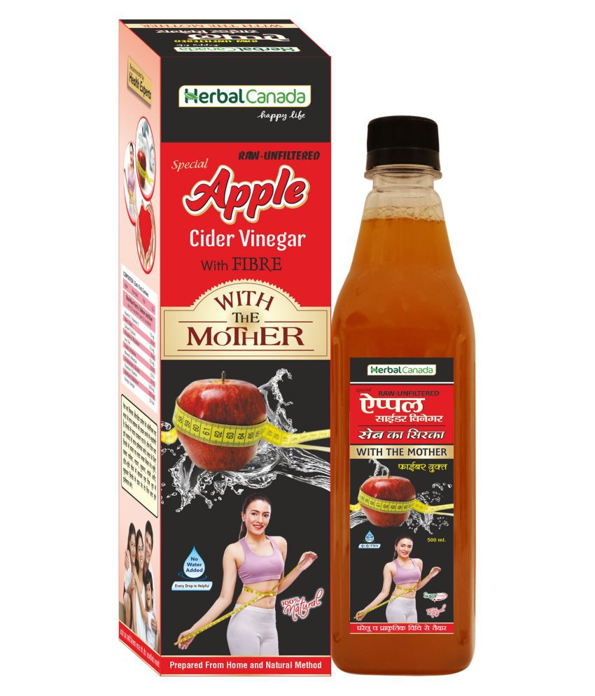     			Herbal Canada Apple Cider Vinegar With Mother 500 ml Fruit Single Pack
