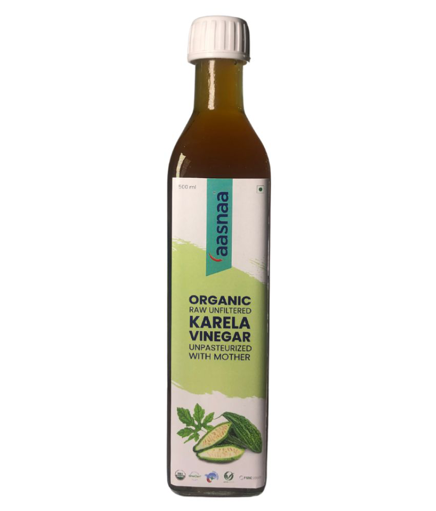 AASNAA Cider Vinegar Organic Karela  Vinegar 500 ml