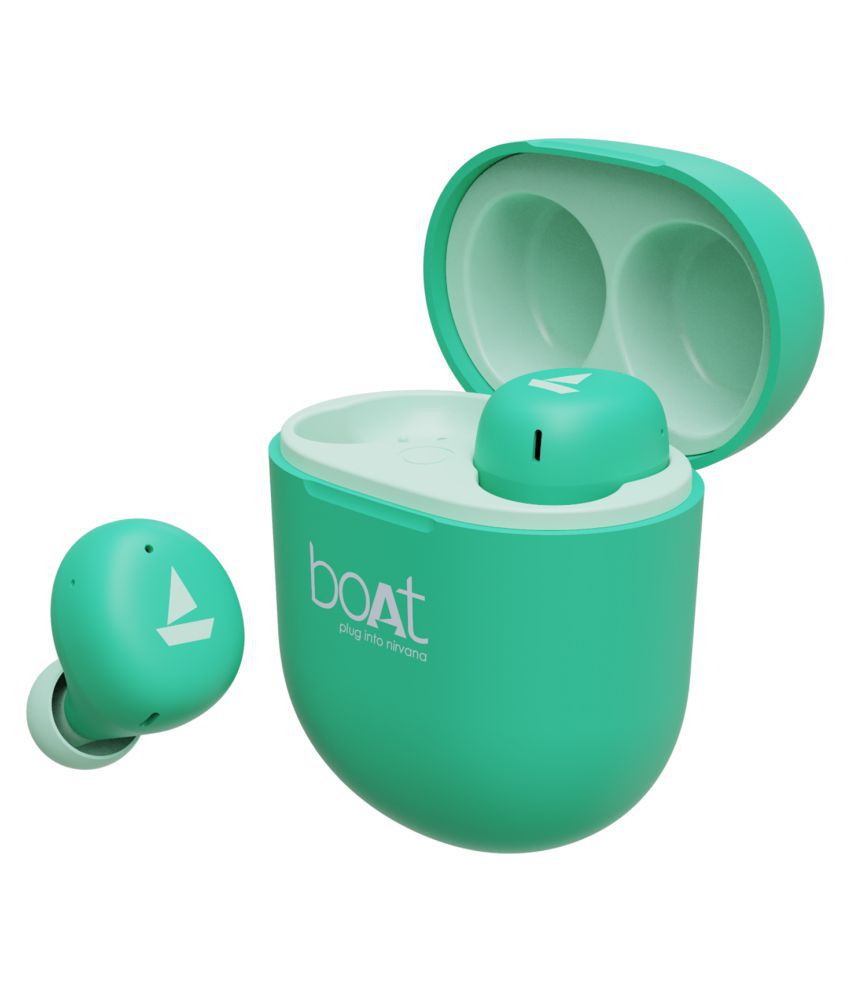     			boAt Airdopes 381/383 True Wireless Earbuds with ASAP Charge, IWP Technology and Single Touch Voice Assistant (Mint Green)