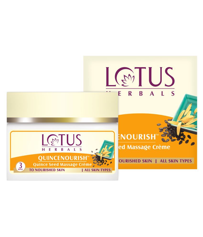     			Lotus Herbals Quincenourish Quince Seed Massage Cream, Nourishes Skin, For All Skin Types, 50g