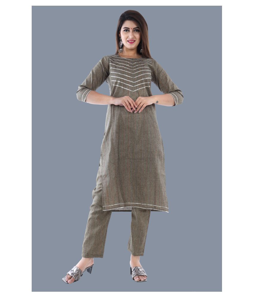 SKARLEY  Brown Cotton Blend Womens Straight Kurti  Buy SKARLEY  Brown  Cotton Blend Womens Straight Kurti Online at Best Prices in India on  Snapdeal