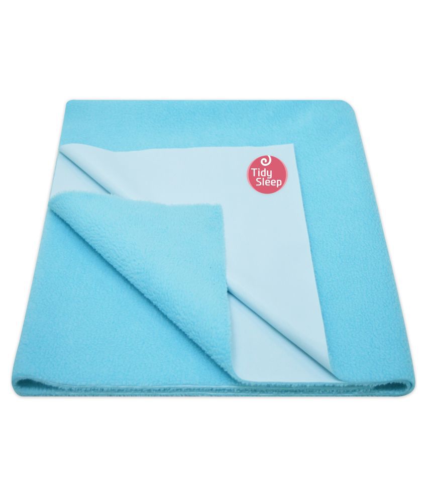 Tidy Sleep Sky Blue Fleece Quick Dry sheet ( 100 cm × 140 cm)
