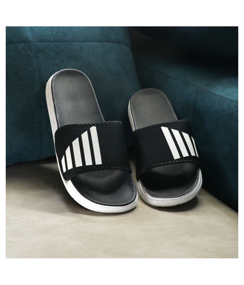 FOOTOX Black Slide Flip flop Price in India- Buy FOOTOX Black Slide Flip  flop Online at Snapdeal