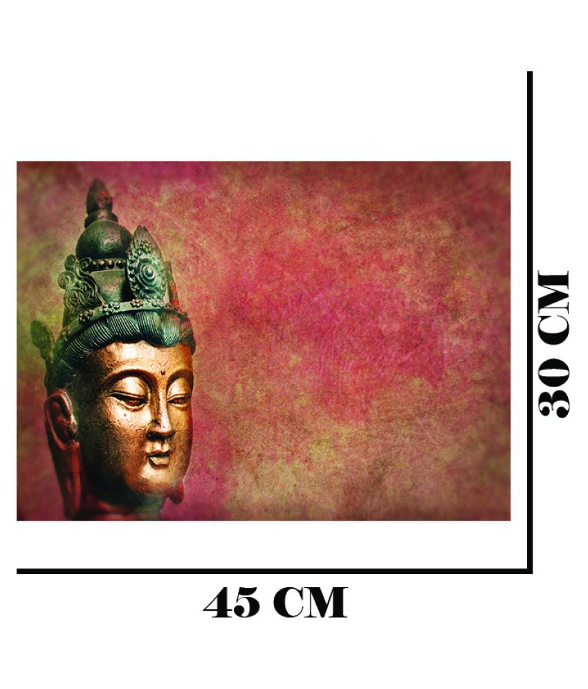 Qth Lord Buddha Cum Poster Abstract Sticker 45 X 30 Cms Buy Qth
