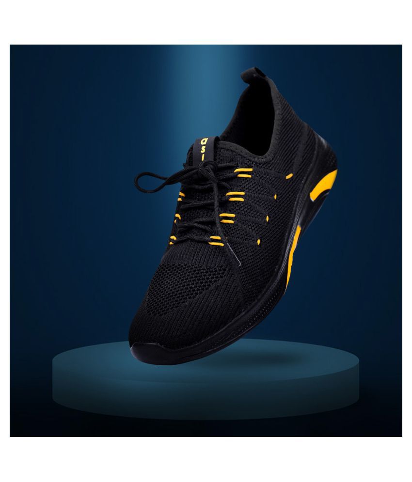 ASIAN DELTA-01 Black Running Shoes - Buy ASIAN DELTA-01 Black Running ...