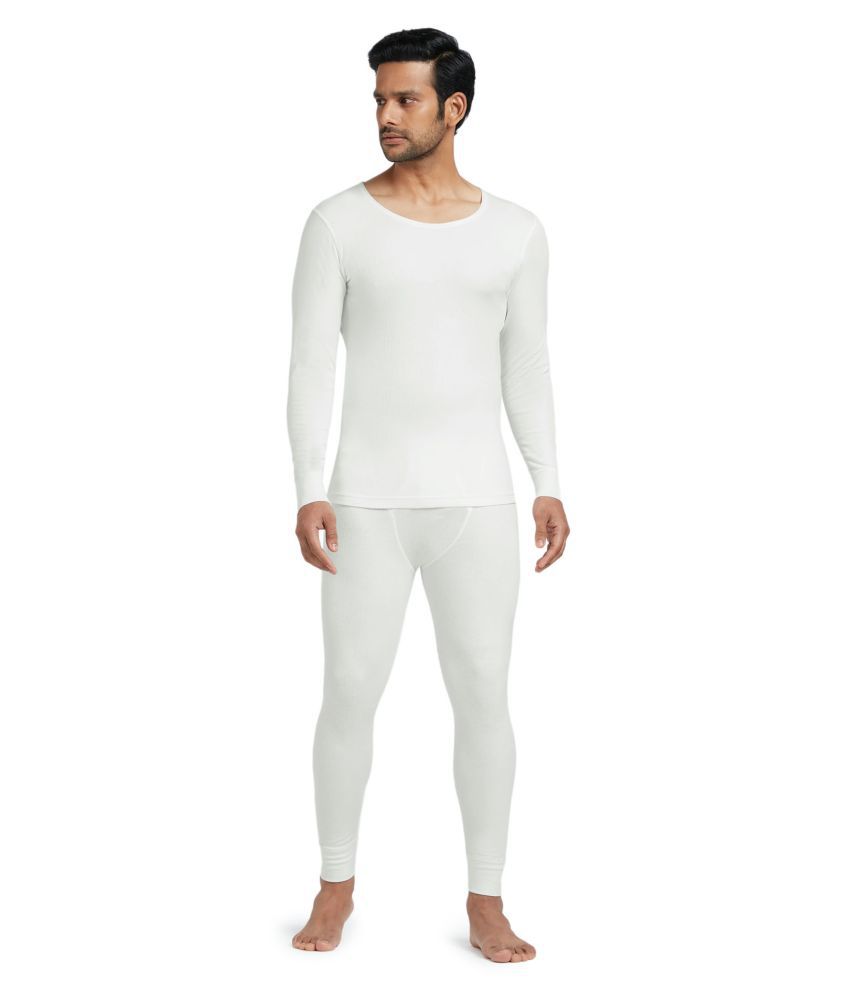     			XYXX - Off-White Cotton Blend Men's Thermal Sets ( Pack of 1 )