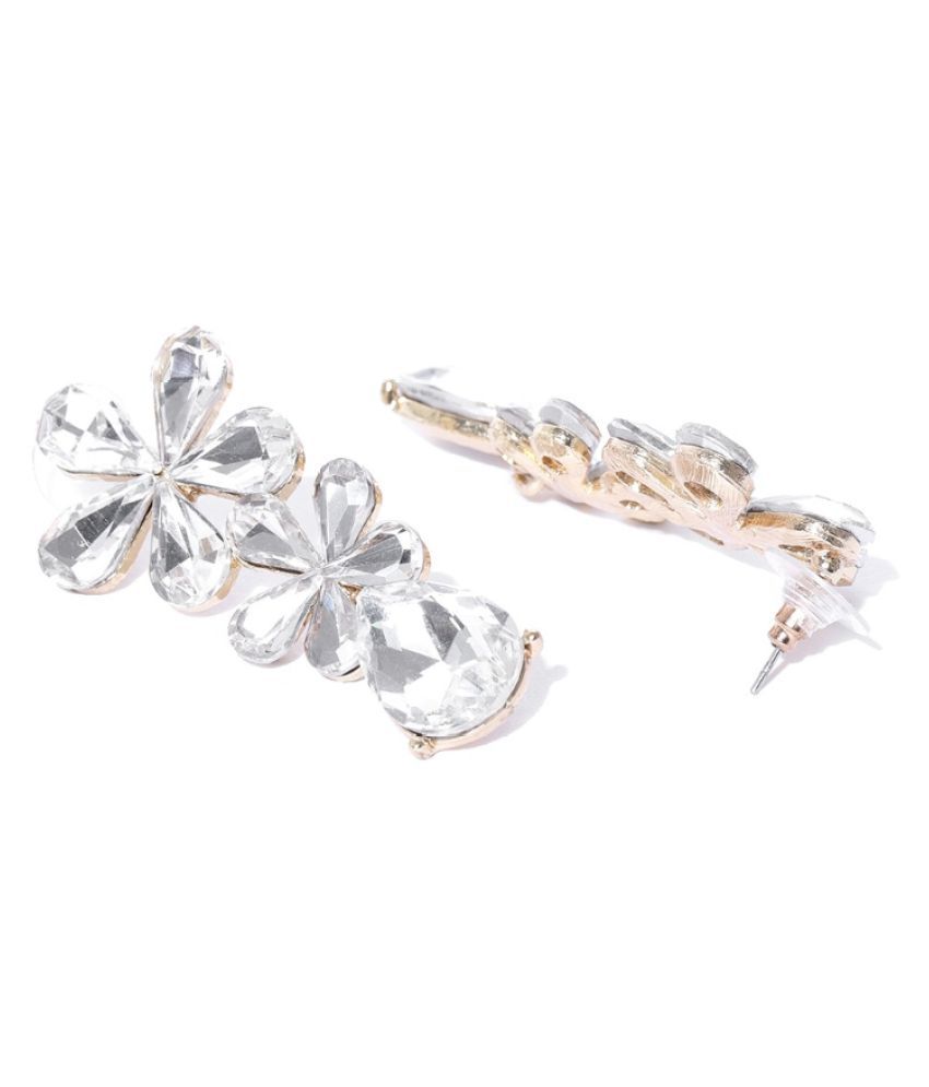     			YouBella Jewellery Valentine Collection AAA Swiss Zircon Earings Fashion Stylish Fancy Party Wear Earrings for Girls and Women (White)