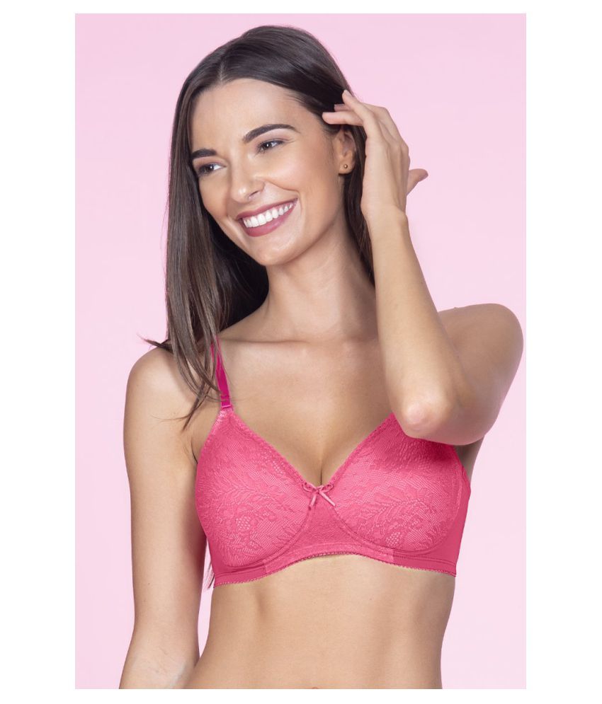     			Amante Polyamide Everyday Bra - Pink Single