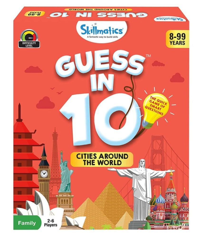 Skillmatics Card Game : Guess in 10 Cities Around The World | Gifts for Ages 8 and Up | Super Fun for Travel & Family Game Night