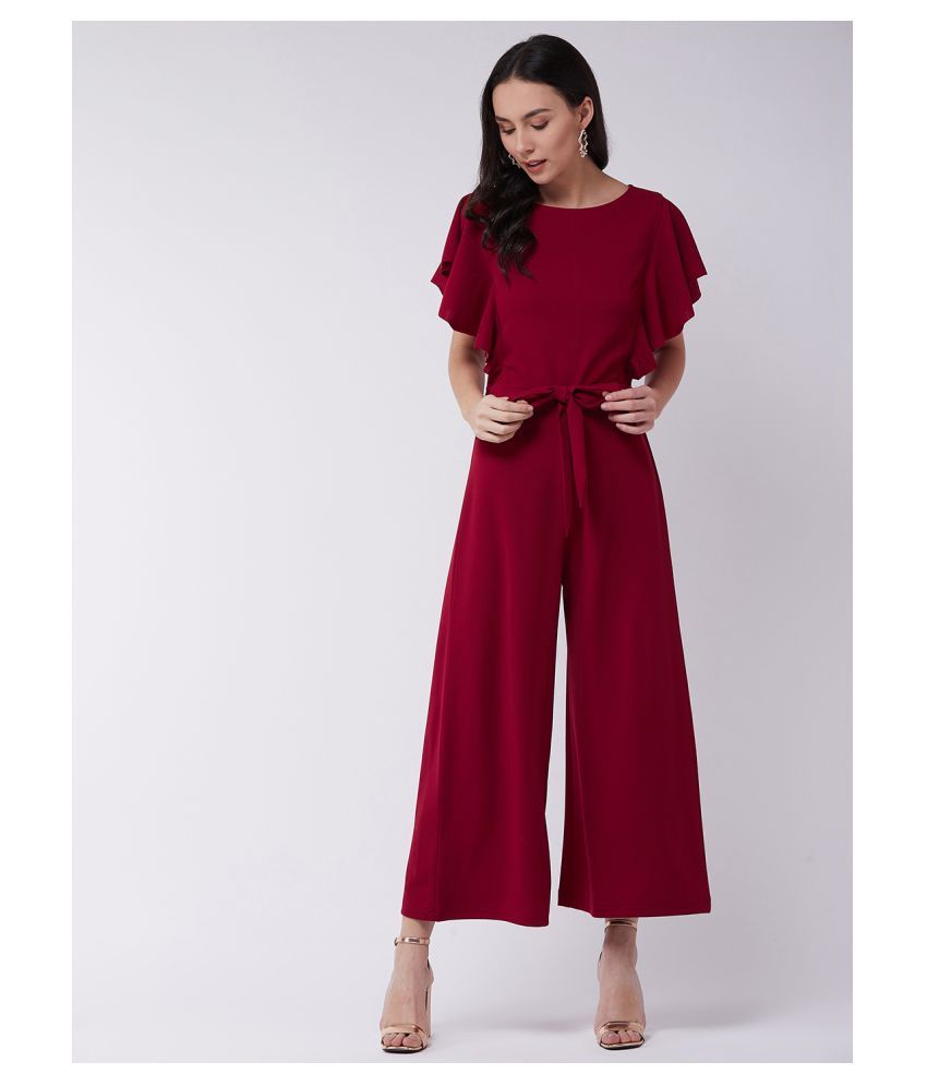     			Zima Leto Red Polyester Jumpsuit - Single