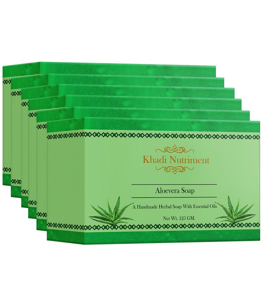 Nutriment Khadi Aloe vera Soap 125 g Pack of 6