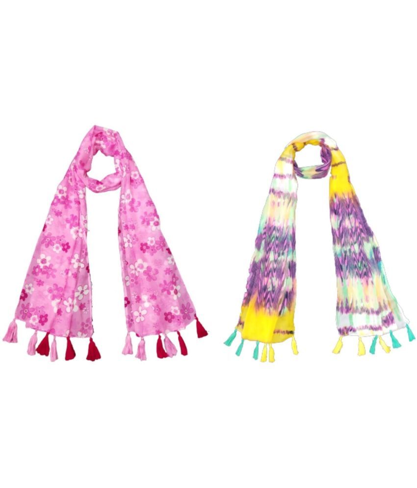     			stolevilla Multi Printed Poly Cotton Yarn Stoles ( Pack of 2 )