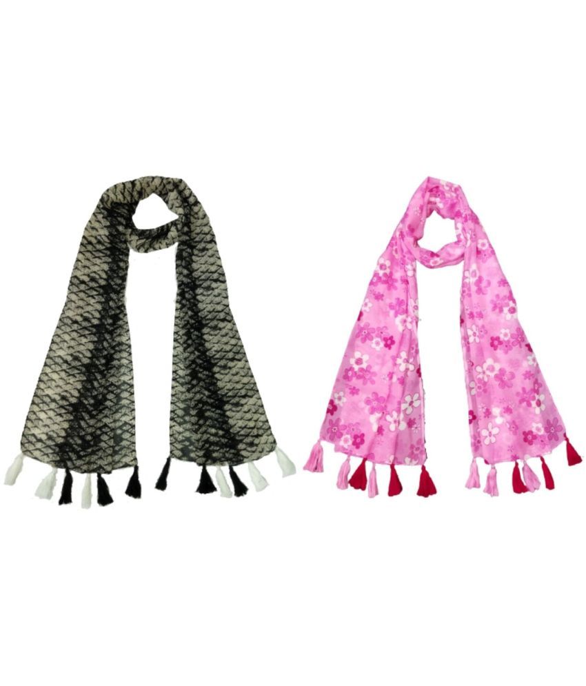     			stolevilla Multi Printed Poly Cotton Yarn Stoles ( Pack of 2 )