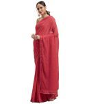 Shaily Retails Pink Chiffon Saree - Single