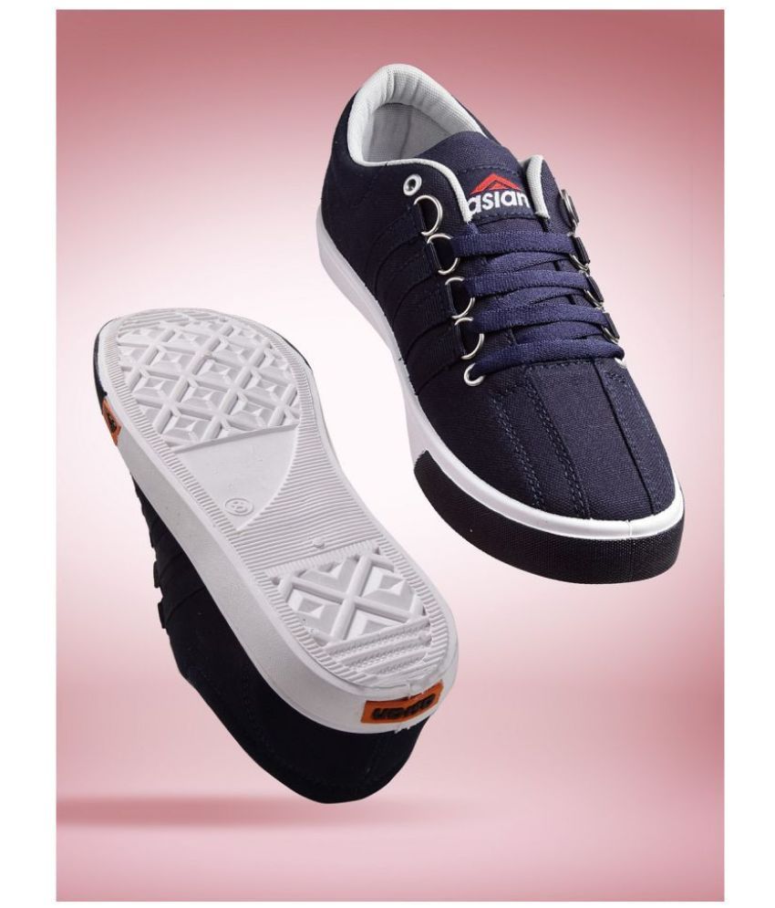 asian sneakers blue casual shoes