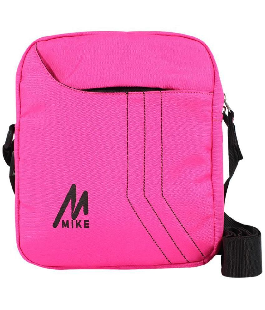     			MIKE - Pink Solid Messenger Bags