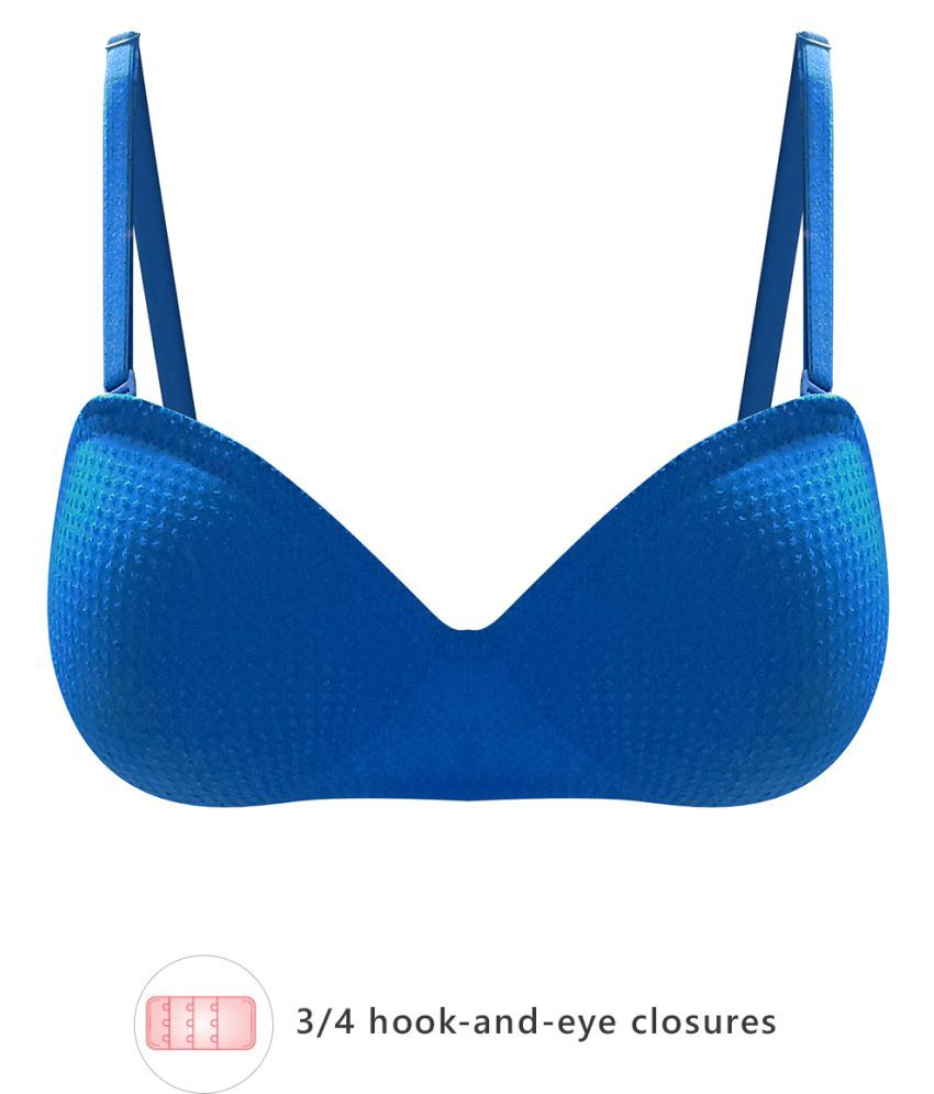     			Clovia Polyamide Push Up Bra - Blue Single