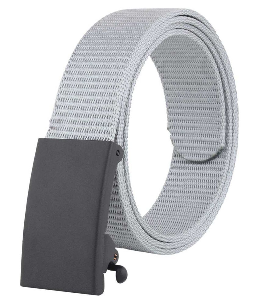     			Loopa - Light Grey Nylon Men's Casual Belt ( Pack of 1 )