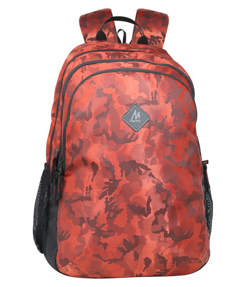     			MIKE 35 Ltrs Red School Bag for Boys & Girls
