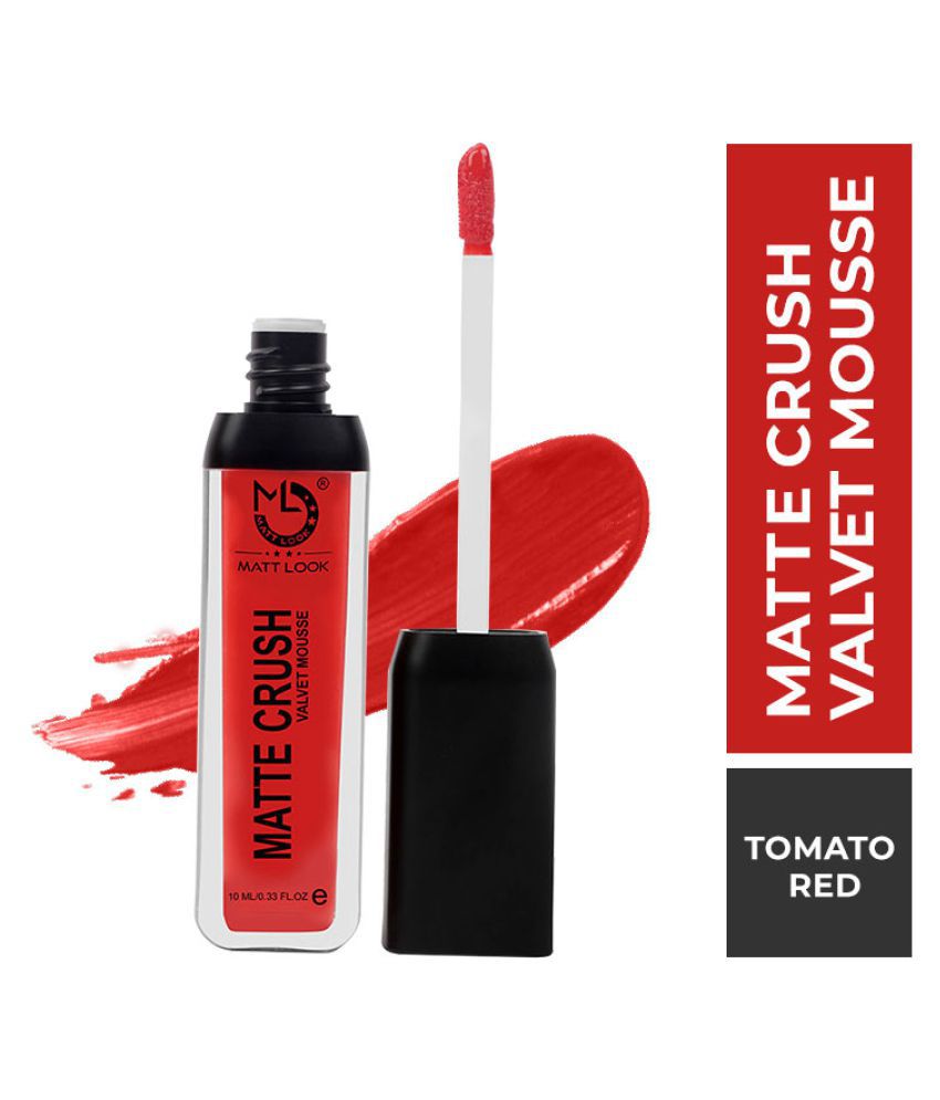     			Mattlook Matte Crush Velvet Mousse Lipstick, Tomato Red (10ml)