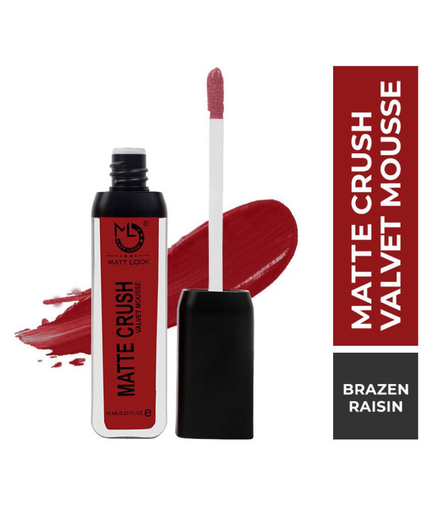     			Mattlook Matte Crush Velvet Mousse Lipstick, Brazen Raisin (10ml)