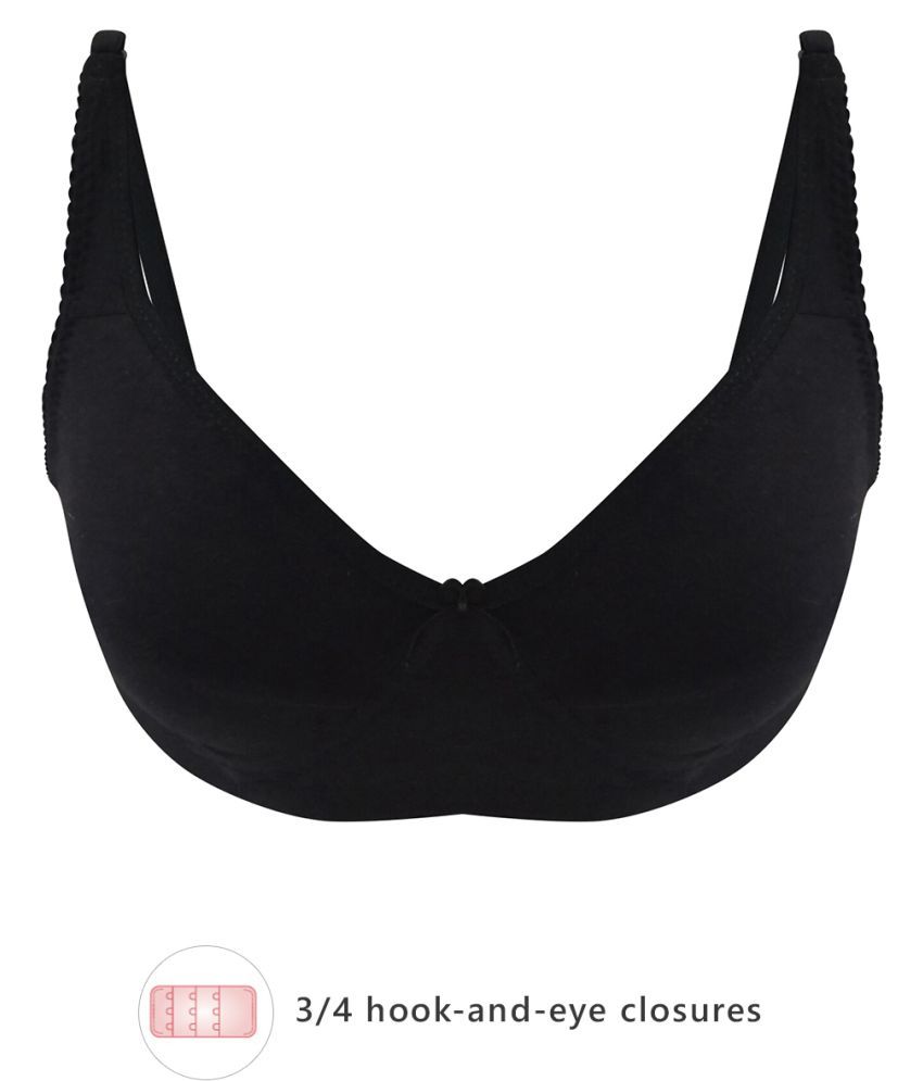     			Clovia Cotton Everyday Bra - Black Single