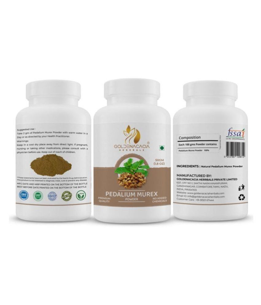     			GOLDENACACIA HERRBALS Pedalium Murex Powder 50 Powder 1 gm