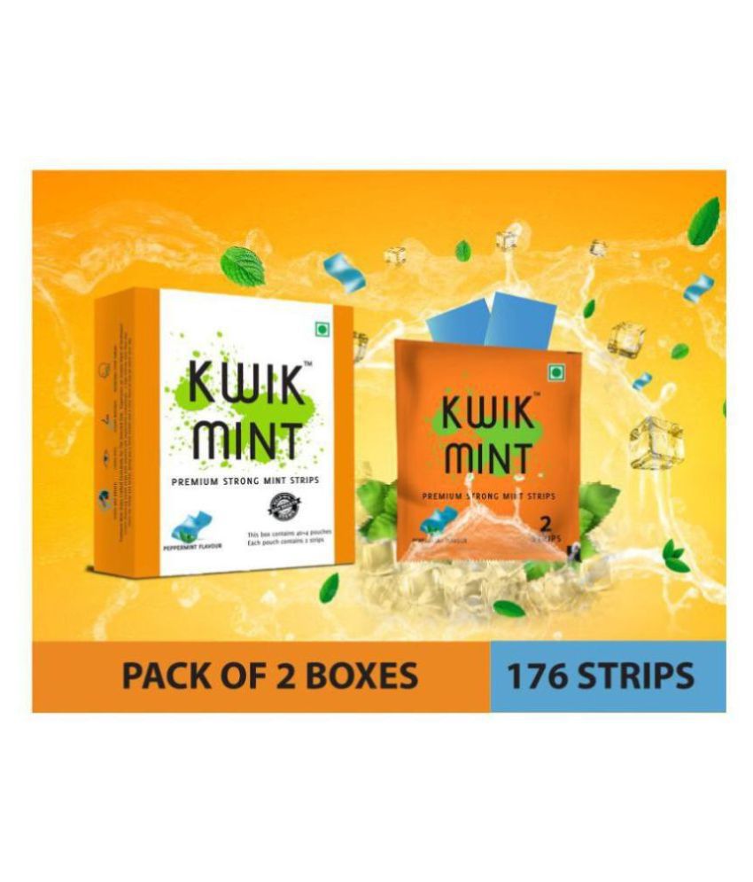     			Kwik Mint Breath Freshener Strip Mint 100 g Pack of 2