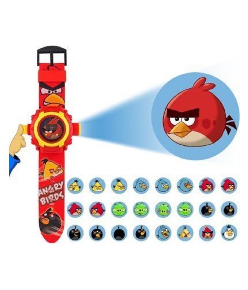 Jingjop ANGRY BIRD 24 Images projector watch for kids
