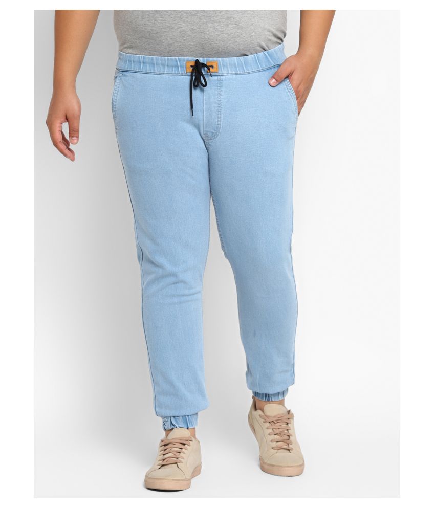     			Urbano Plus - Light Blue Cotton Blend Regular Fit Men's Jeans ( Pack of 1 )