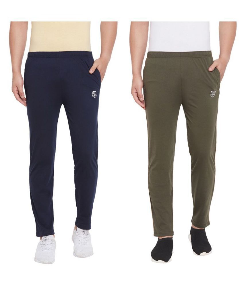 ZOTIC Multi Cotton Trackpants Pack of 2
